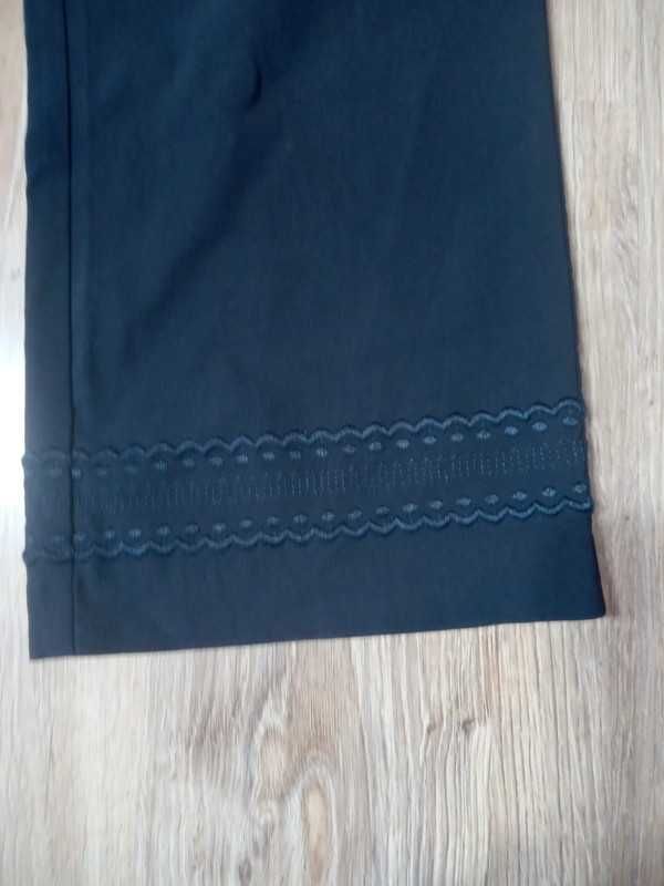 Modne spodnie, z szeroką nogawką, wysoki stan, 74-82 cm w pasie