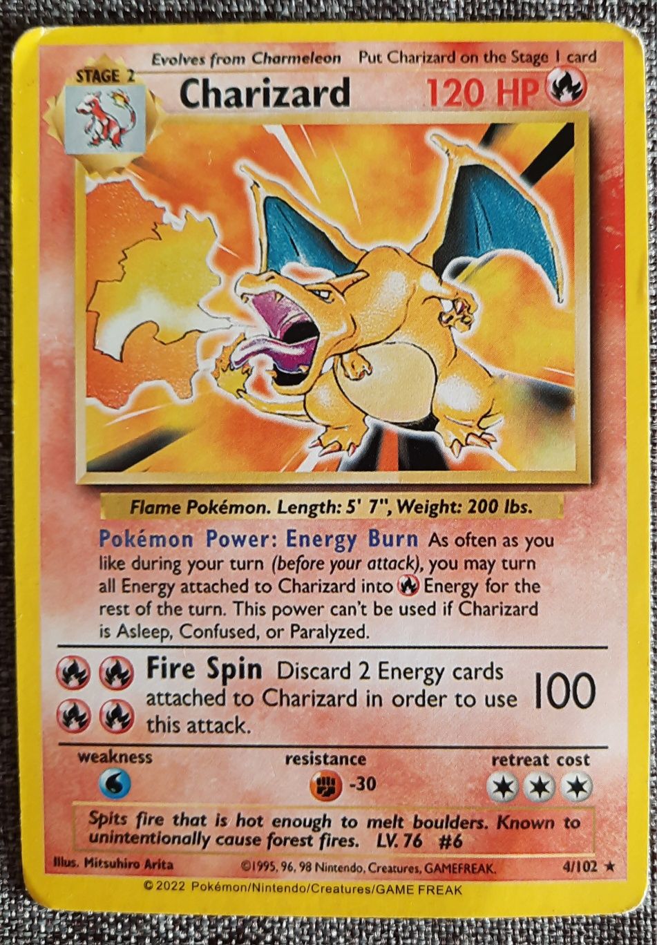 Karta pokemon Charizard