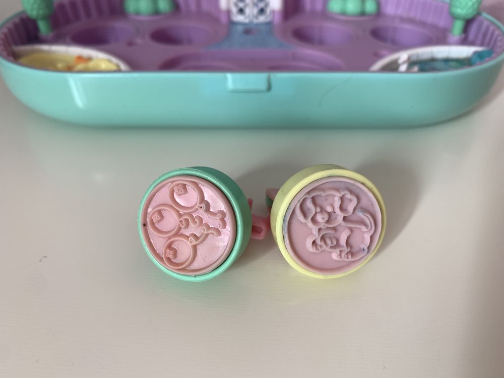 Polly Pocket Bluebird Babysitting Stamper Set, zabawka vintage