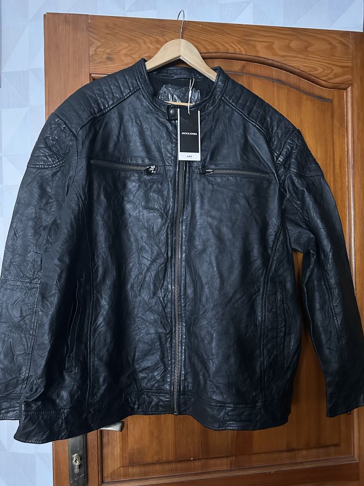 Kurtka męska skórzana 4xl nowa z metką
