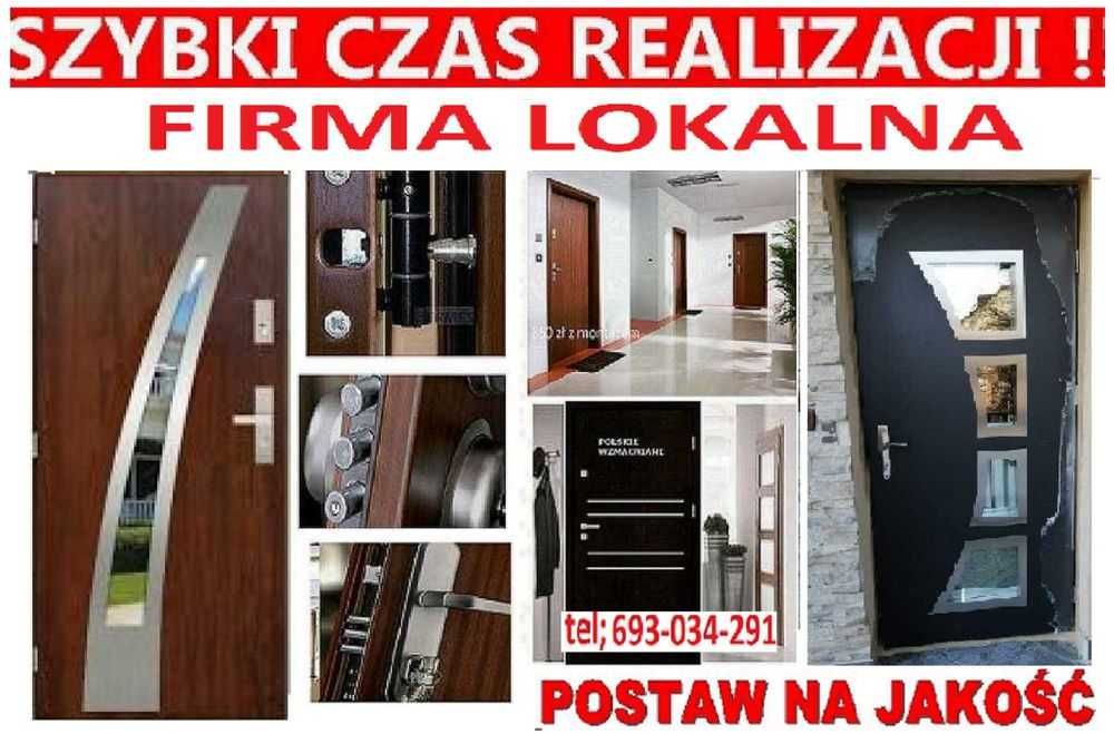 Drzwi zewnętrzne. Drzwi wejściowe z MONTAŻEM, antywłamaniowe