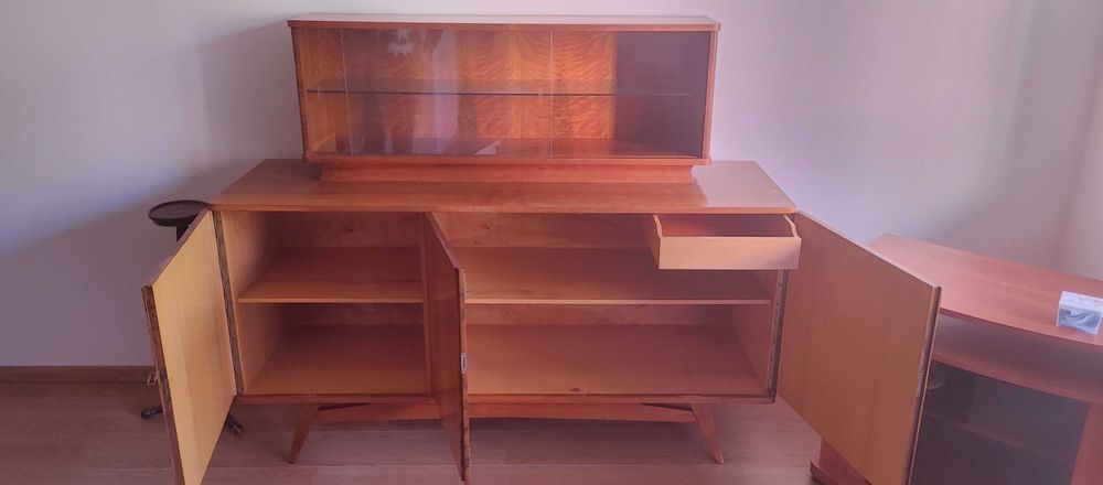 Stary kredens PRL Gierek Gomółka 1962 stan idealny (biblioteczka)