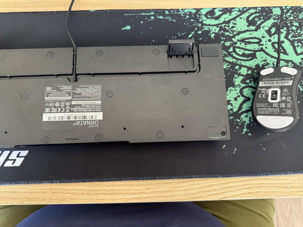 клавіатура Razer Ornatav2 миша Razer Deathadder v2 mini