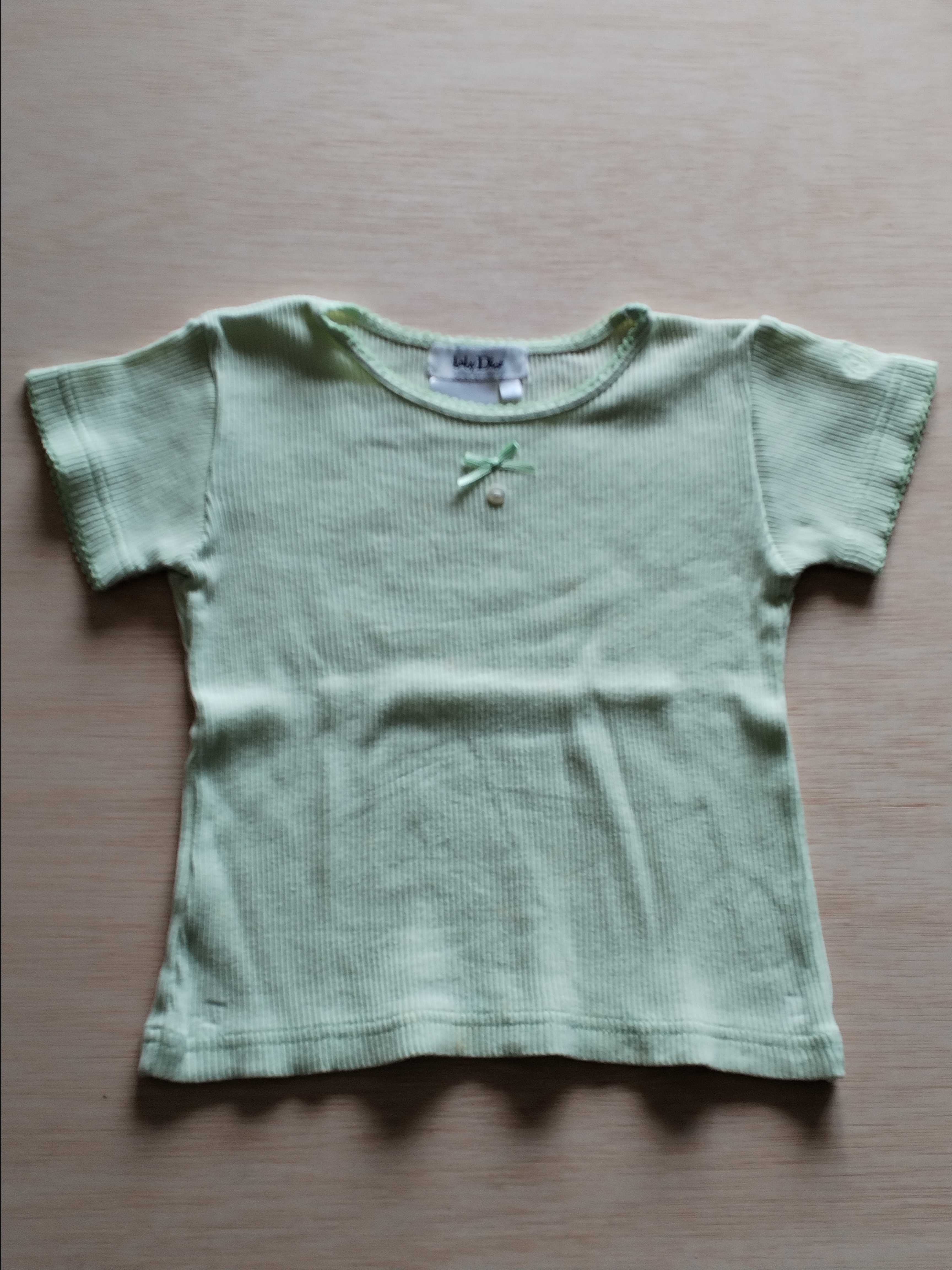 T-shirt verde menina, 2 anos Baby Dior