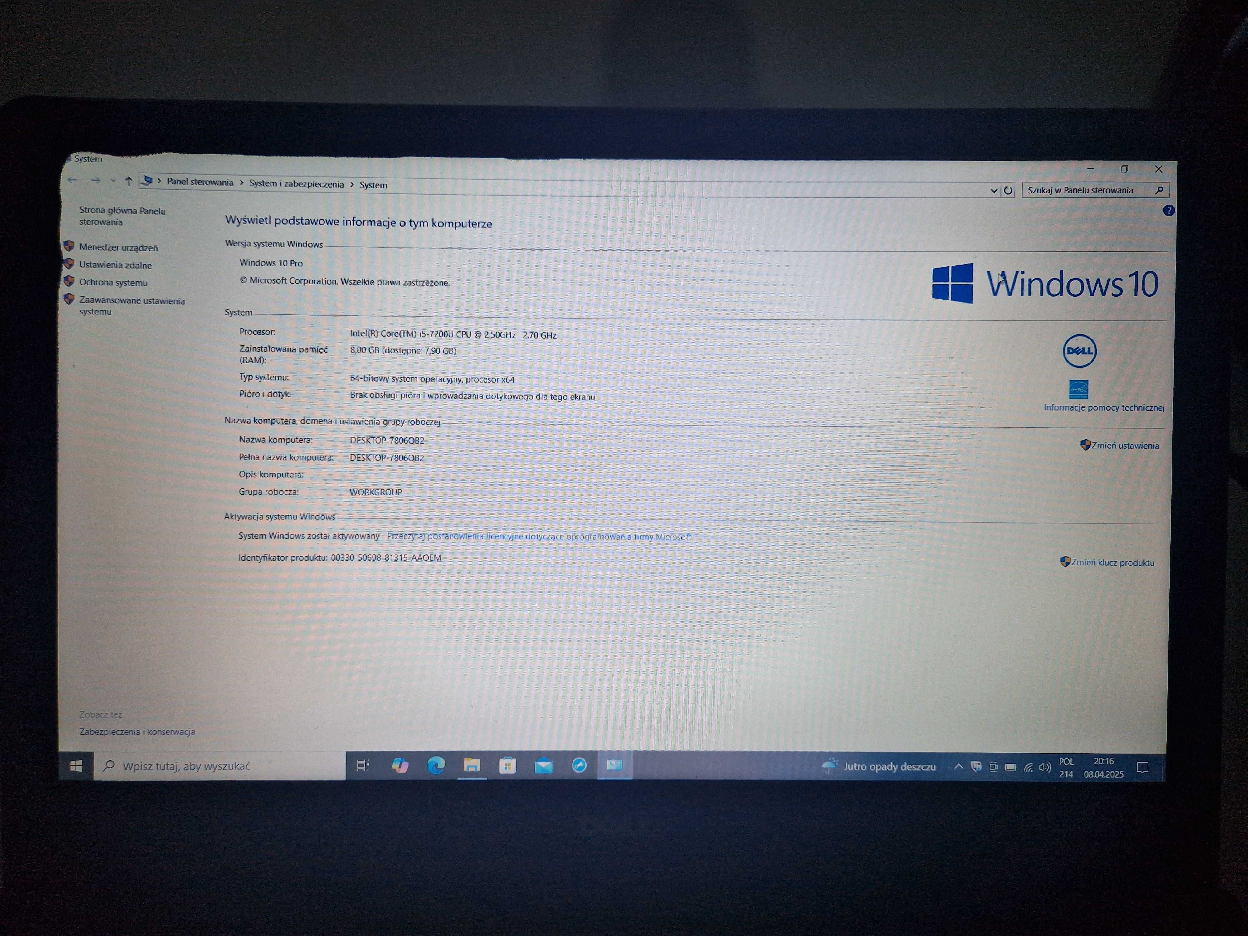 Dell Vostro WINDOWS 10 - i5 i7 | SSD 256GB | RAM 8GB | 2,7 GHZ | P62F