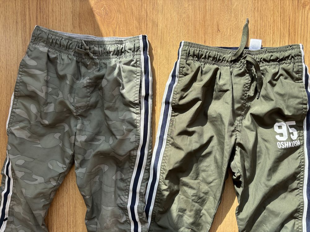 Osh kosh spodnie moro wojskowe khaki zielone sportowe dresy dres
