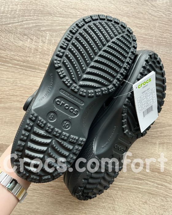 Крокси чорні класичні чоловічі і жіночі, crocs classic