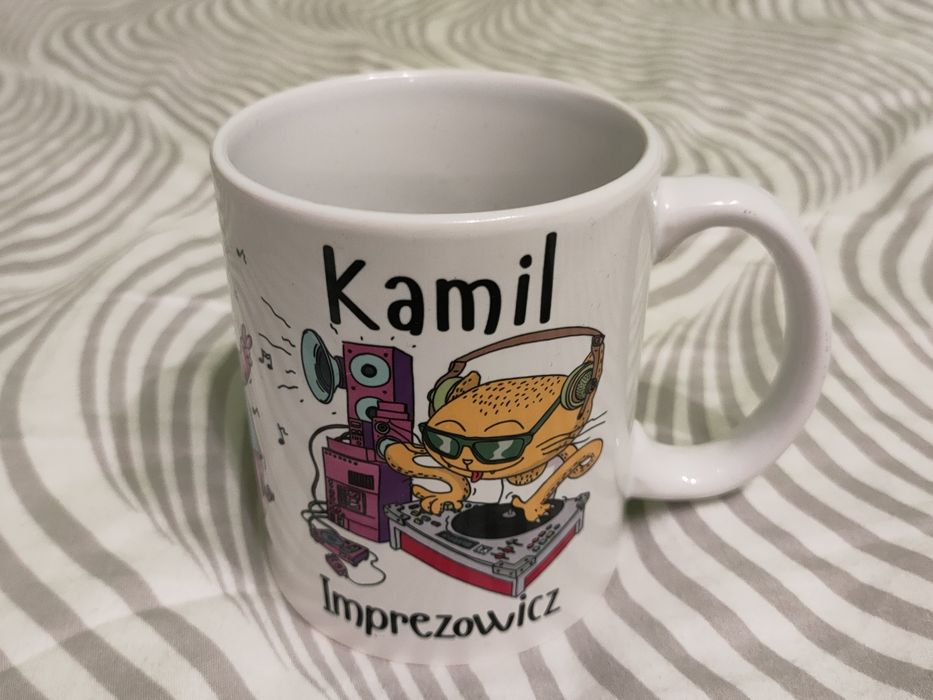 Kubek porcelanowy z imieniem Kamil 300ml