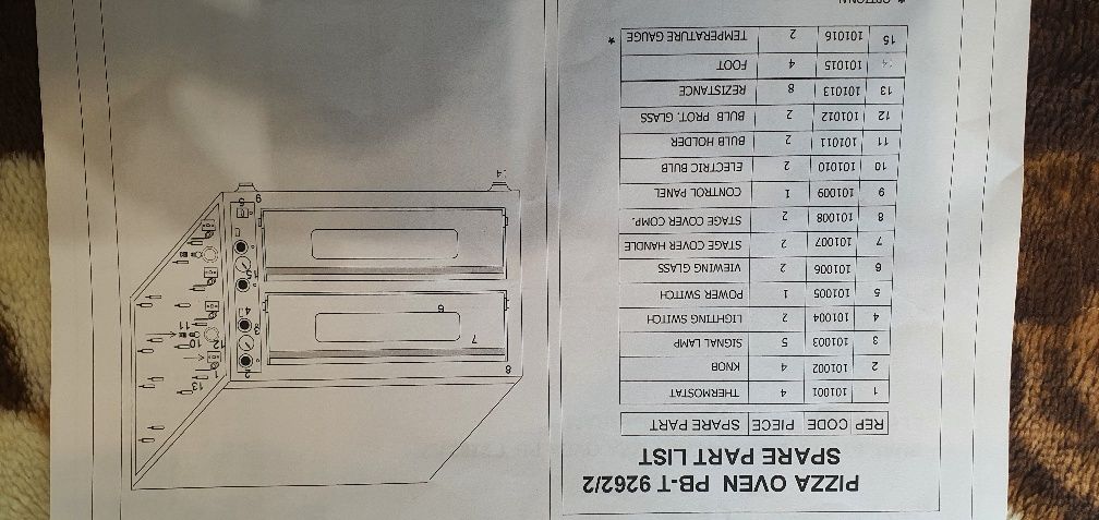 Piec do pizzy 6+6×30