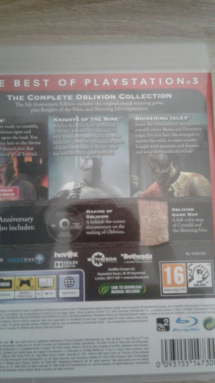 Gra PS 3 The Elder Scrolls4 OBLIVION 5th Anniversary edition