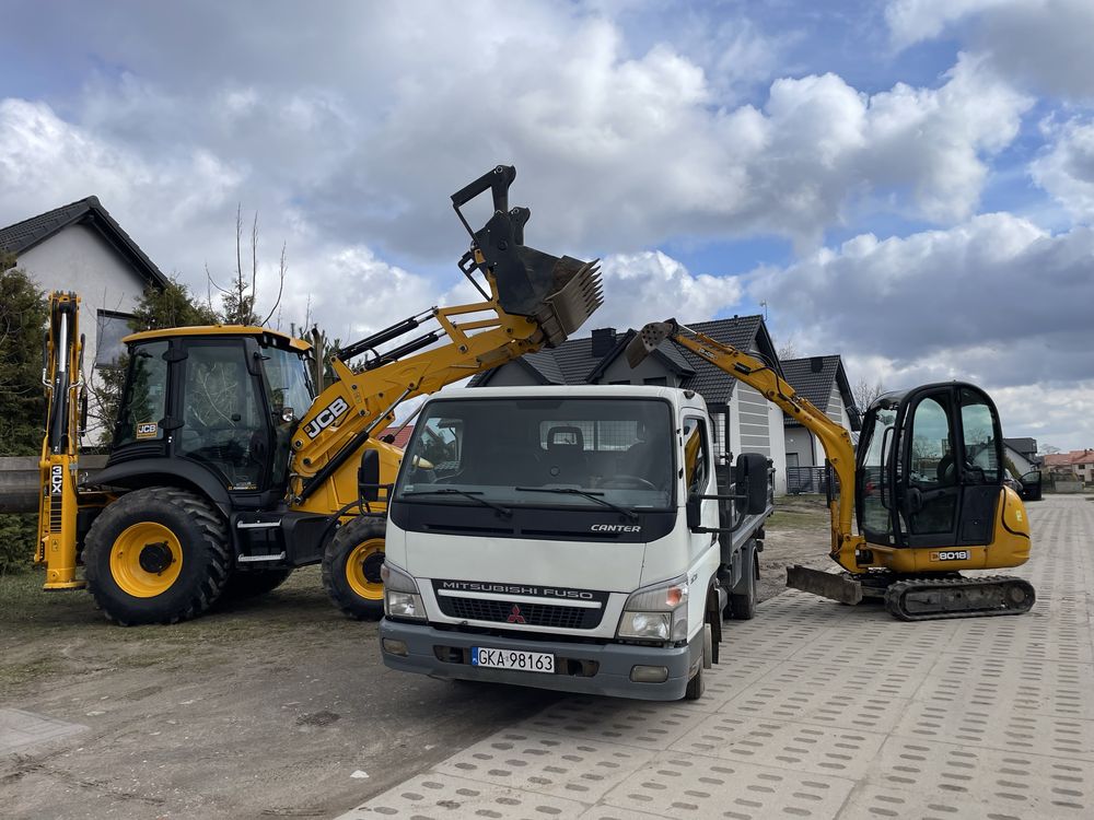 Prace ziemne , transport  uslugi koparko- ladowarka ,minikoparka .