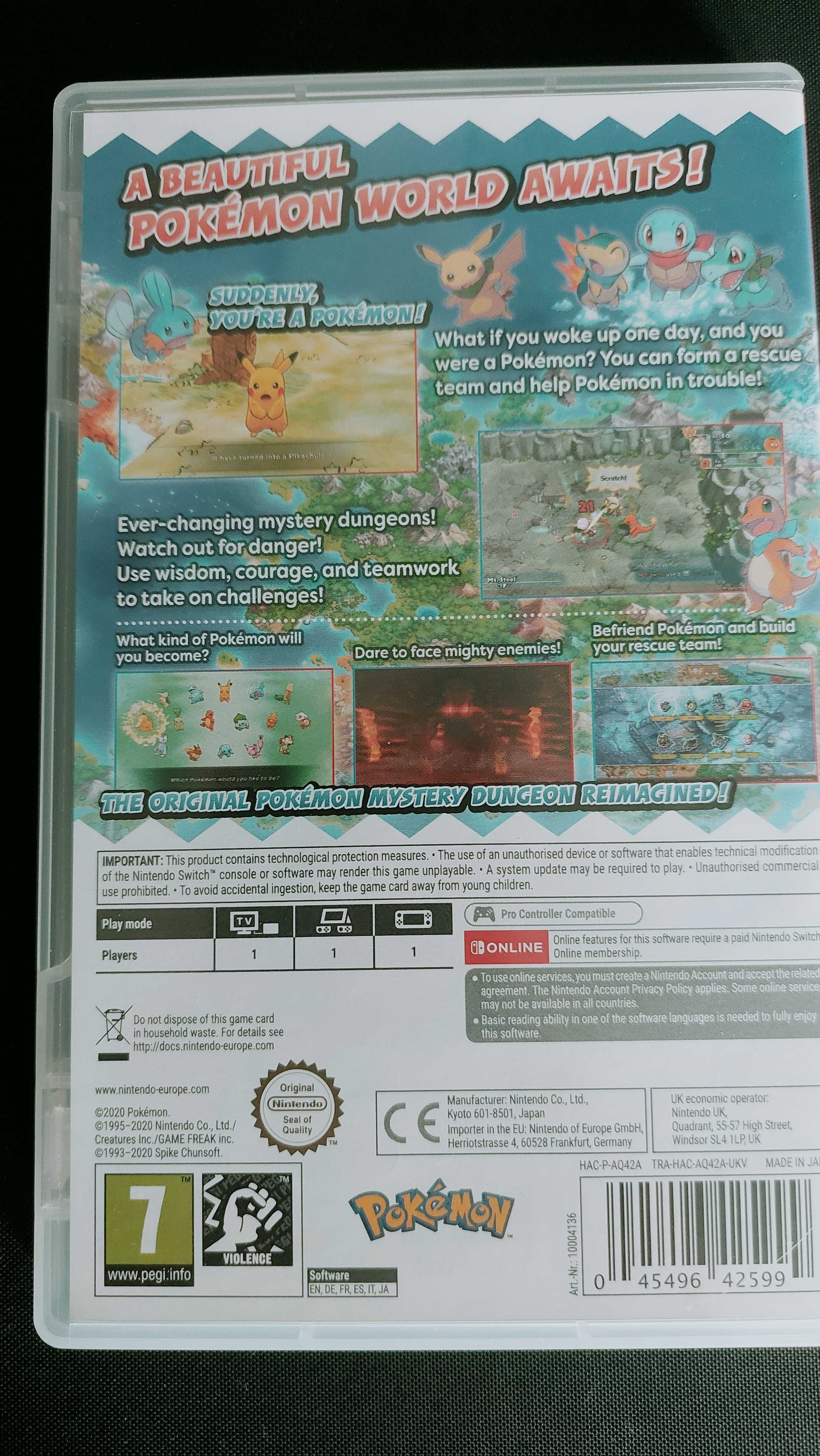 Gra Pokemon Mystery Dungeon Rescue Team DX - Nintendo Switch