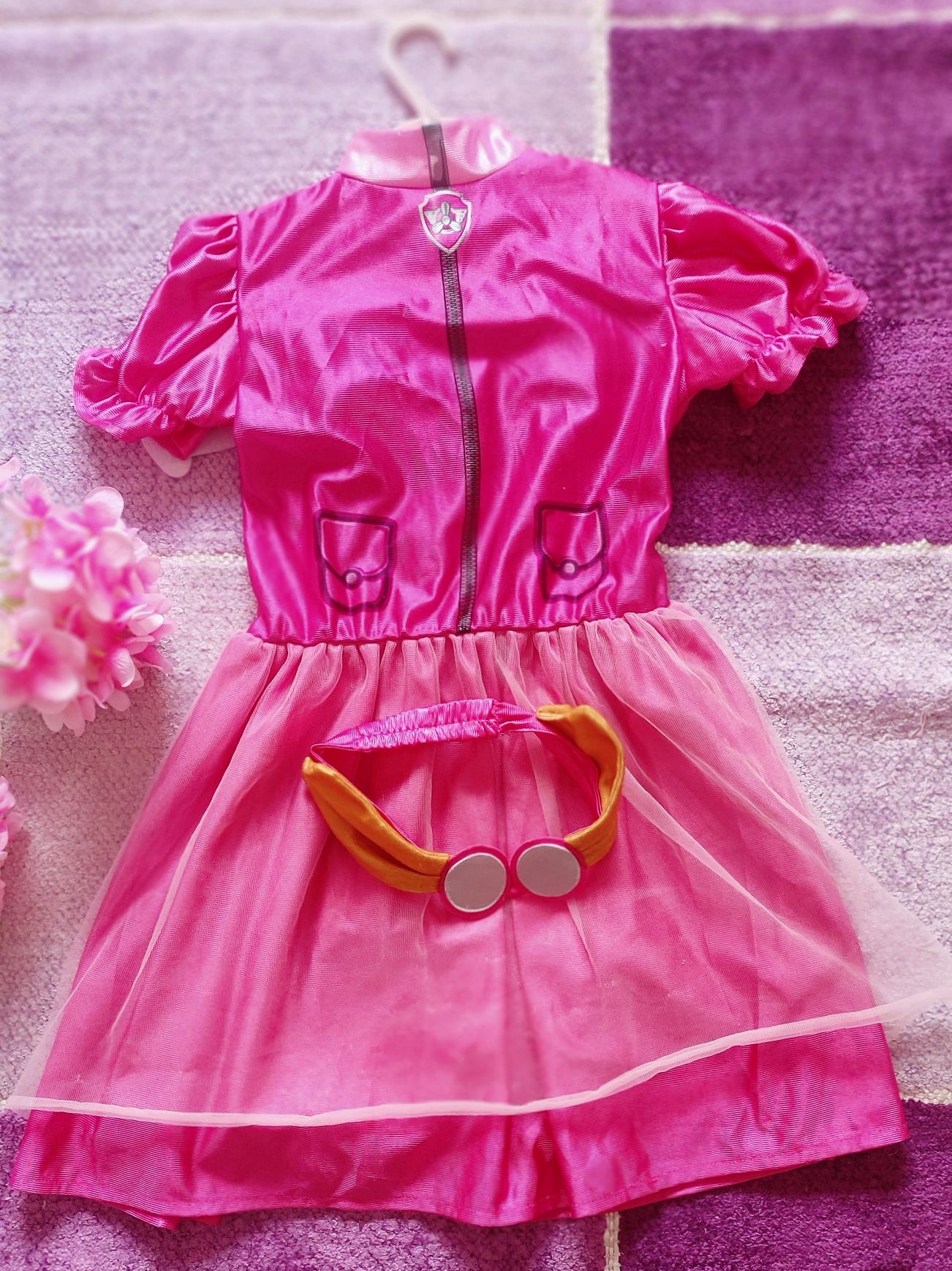 Fato Skye Patrulha Pata/Vestido/Disfarce/Carnaval