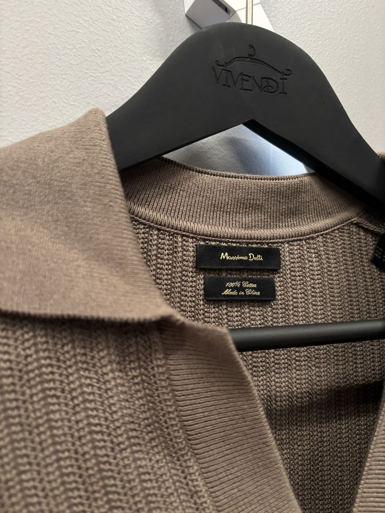 Поло коричнева Massimo Dutti M