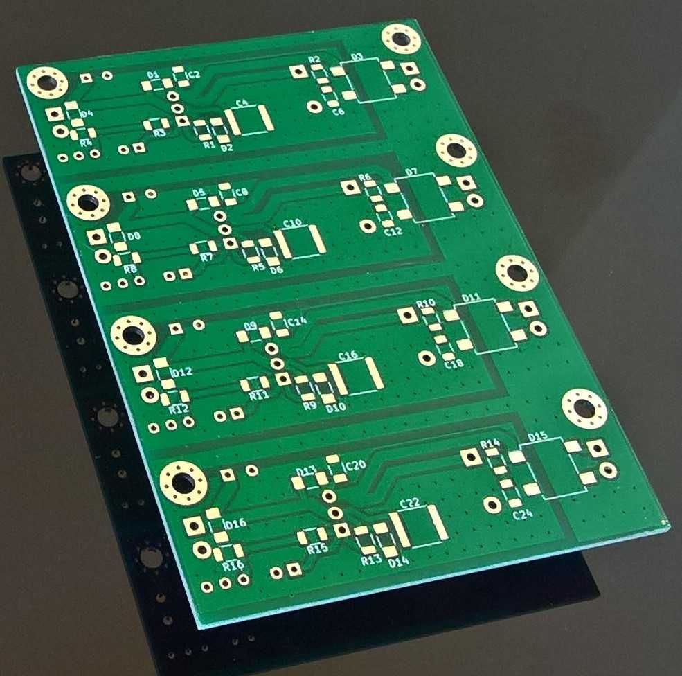 Płytka pcb - zasilacz 4 torowy Lm317