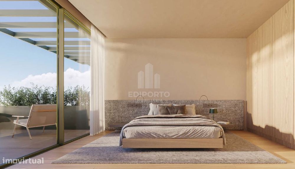 Apartamento T2 com terraço em empreendimento de luxo no Campo Alegre ,