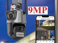 IP Камера 9МП ТРИ объектива 8х Zoom видеонаблюдение Уличная