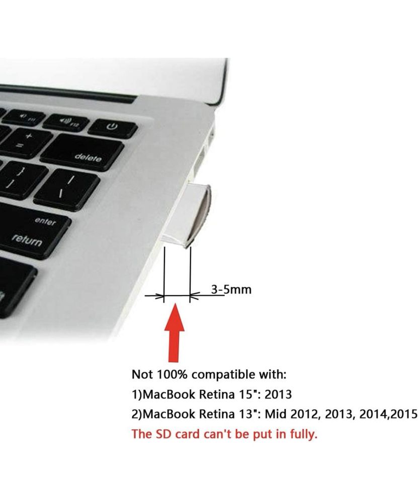 Adaptador de cartão TF micro-SD para macbook