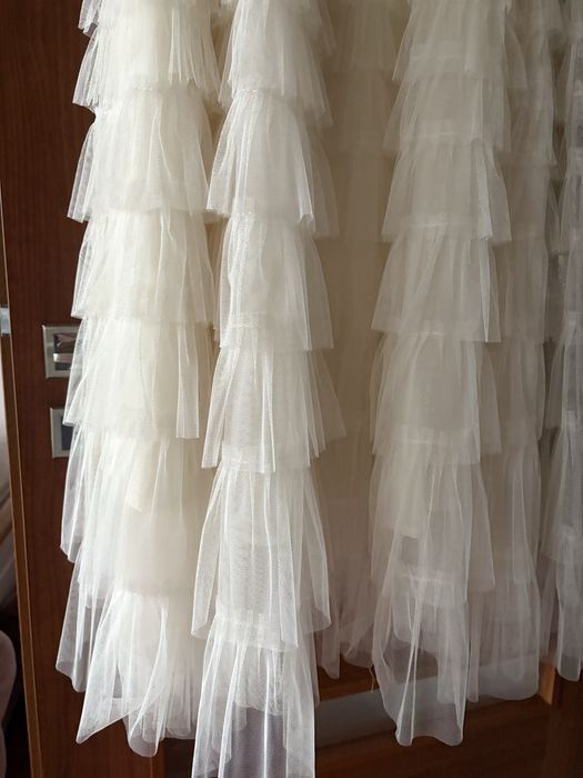 Spódnica długa śmietanka r. uniwersalny S/M/L