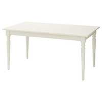 IKEA # stół rozkładany # ingatorp biały # warto, stan bardzo dobry