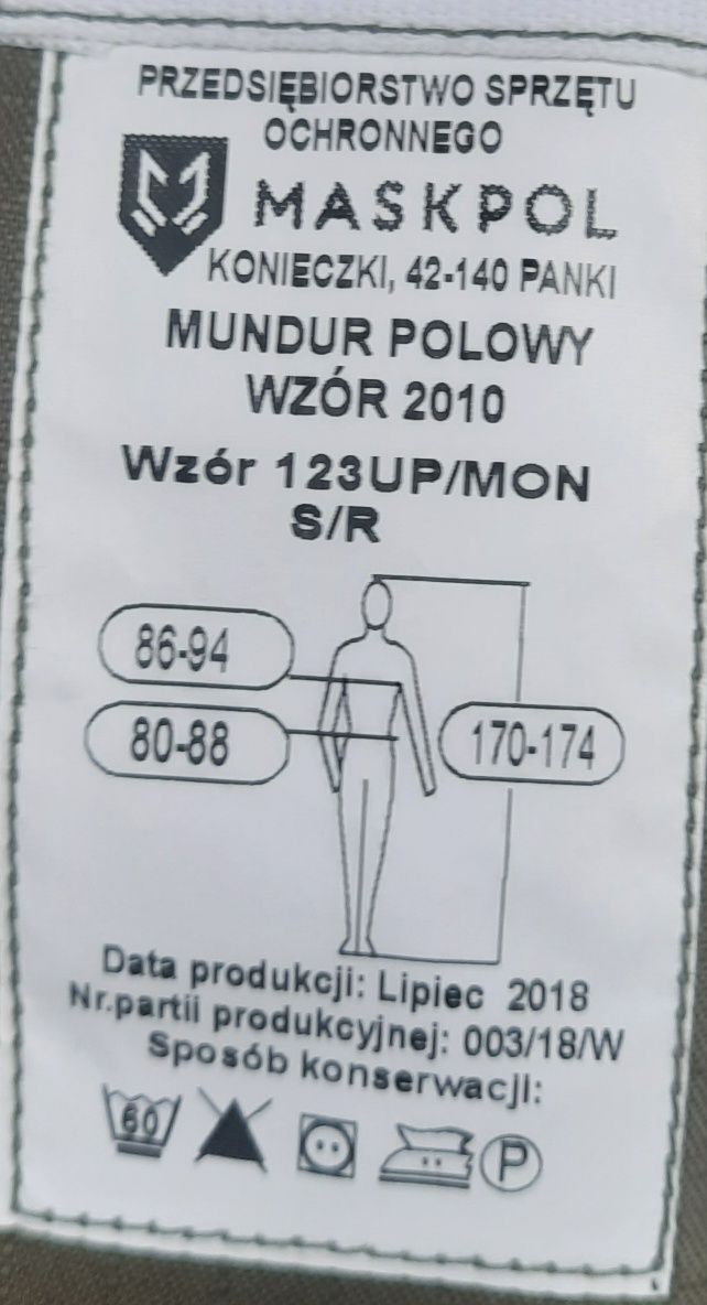 Moro. Mundur polowy wzór 2010. Rozmiar S/R