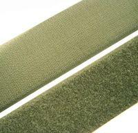 Липучки Velcro 25-40-50мм Хакі-Чорний. Текстильні застібки (від 1м)