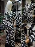 Piękny letni komplet H&M zwierzęcy print zebra uniwersalny