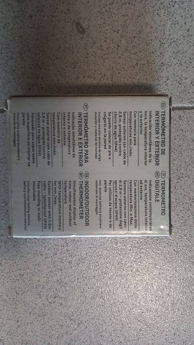 Termómetro Digital AURIOL – Interior/Exterior com Sensor IP44 (Novo)