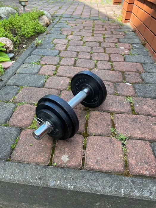 Hantle 10 kg metalowe z regulacją ciężaru - jak nowe!