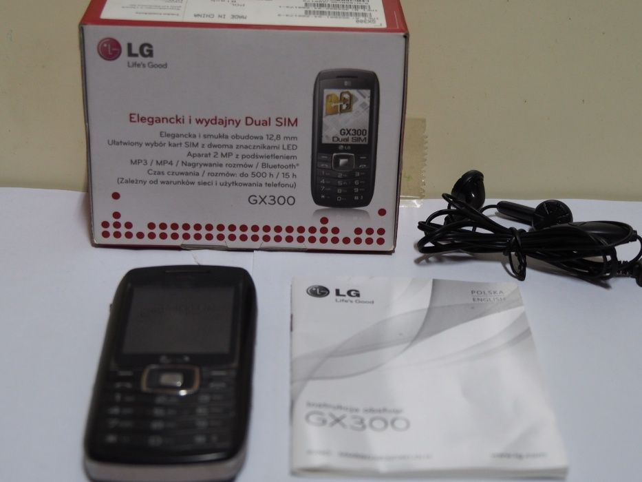 Telefon LG GX 300 Dual Sim Duos na 2 karty