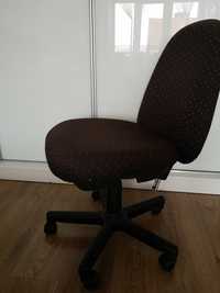 Krzesło biurowe obrotowe regulowane materiałowy czarny