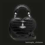 Vivienne westwood black heart hand bag вивьен вествуд сумка