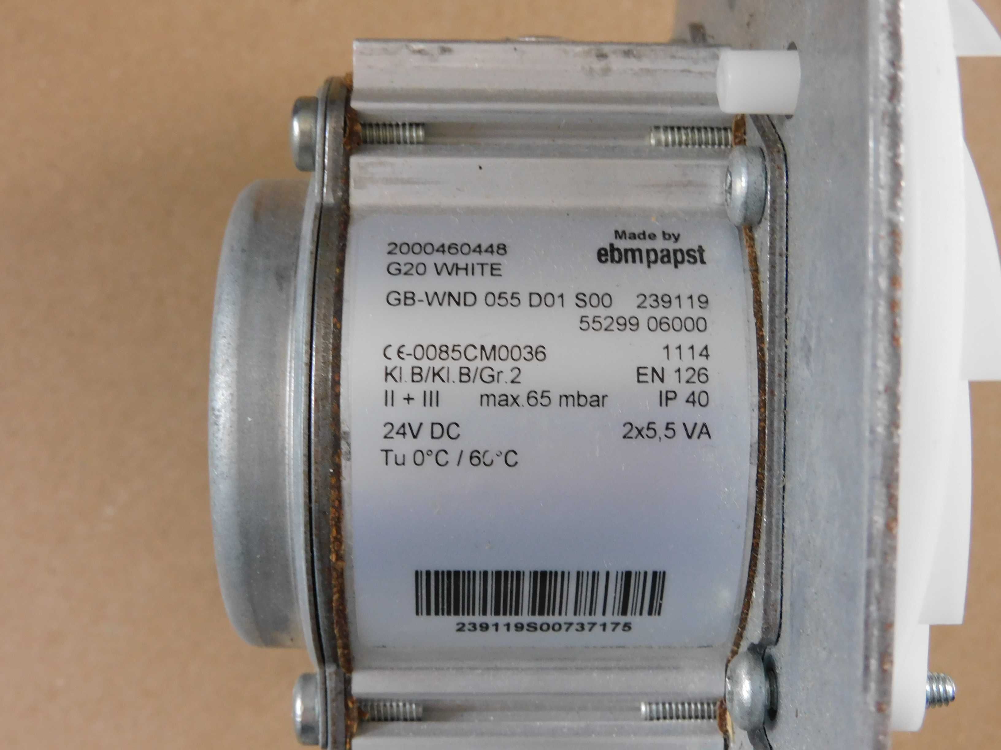 NOWY zawór do kondensacyjnego kotła gazowego Vaillant cewka  ebmpapst