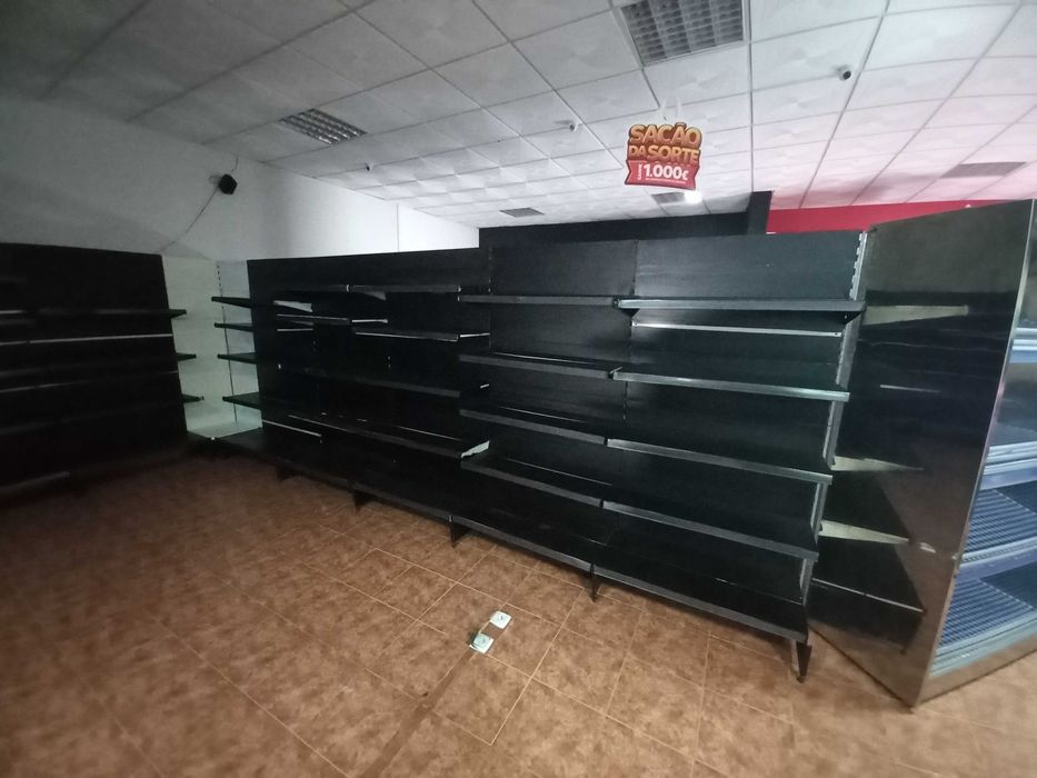 Estantes de parede de supermercado