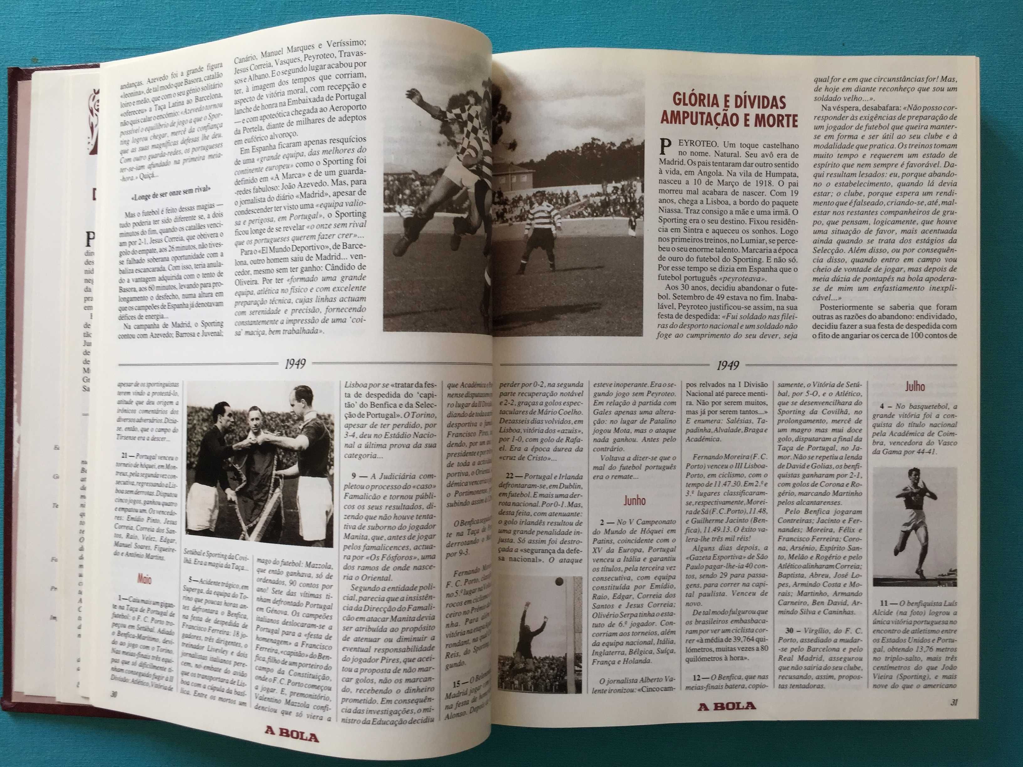 Historia de 50 anos de Desporto Português - Jornal 'A Bola' (1995)