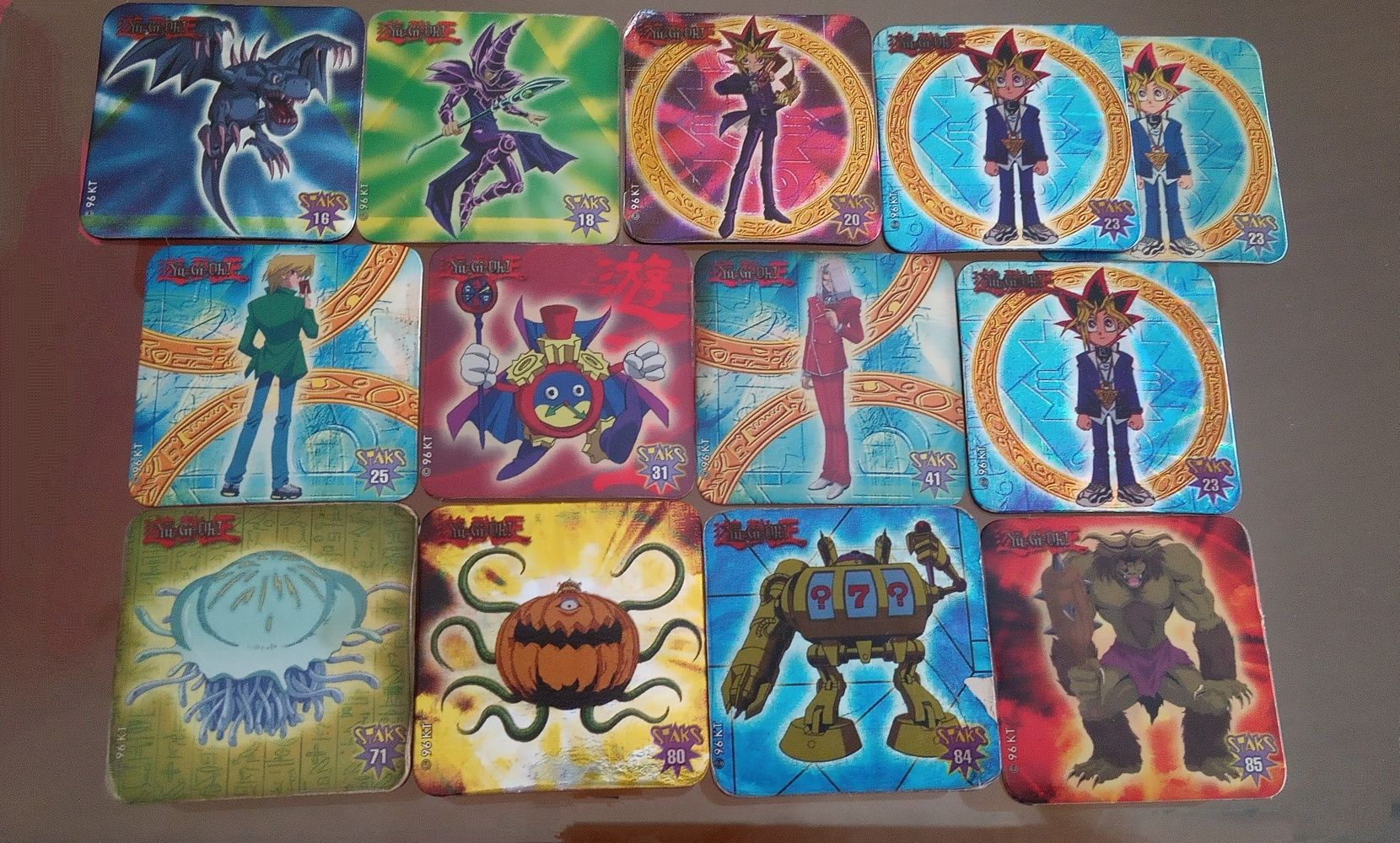 Yu-gi-ho metal tazos mega DUEL tazo stak, Angry bird Star wars