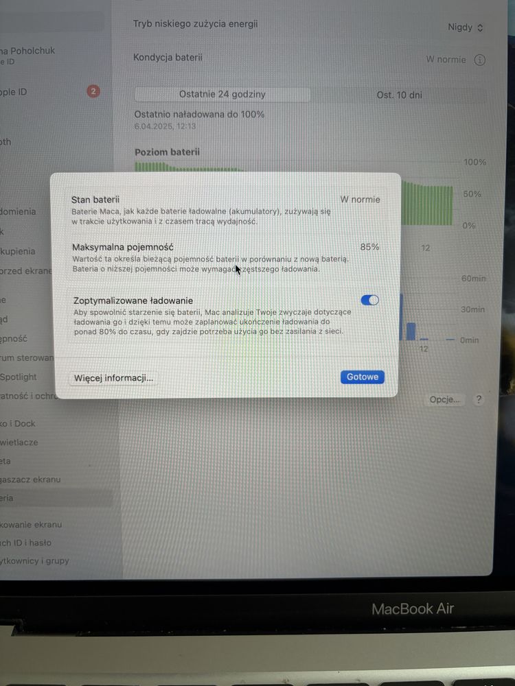 Macbook air M1 8/256