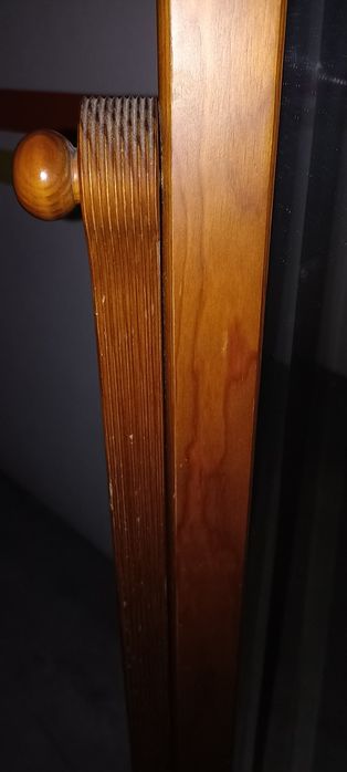 Espelho de pé em madeira - Urgente