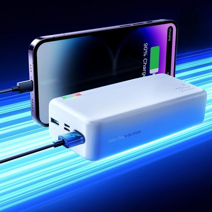 Joyroom powerbank 30000mAh Dazzling Series 12W biały (JR-T018)