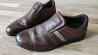 Мужские туфли мокасины натуральная кожа Ecco/ Португалия 43 размер