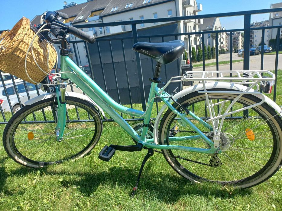 Damski miejsko-trekkingowy Rower Rland Itaka 26 21V 15'' Miętowy