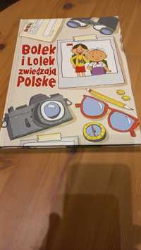 Książka Bolek i Lolek zwiedzają Polskę- Nowa - gratis karty do gry