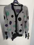 sweter kardigan damski rozpinany z PRL-u