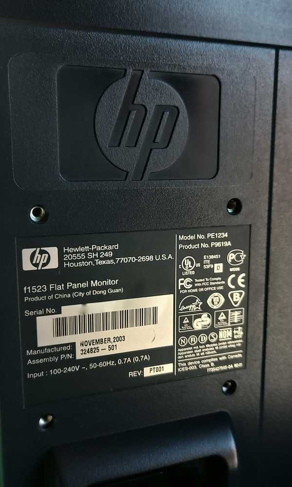 Monitor 15'' HP Pavilion F1523 Prateado - VGA - RETROGAMING