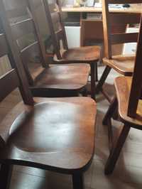 Krzesła dębowe stołowe