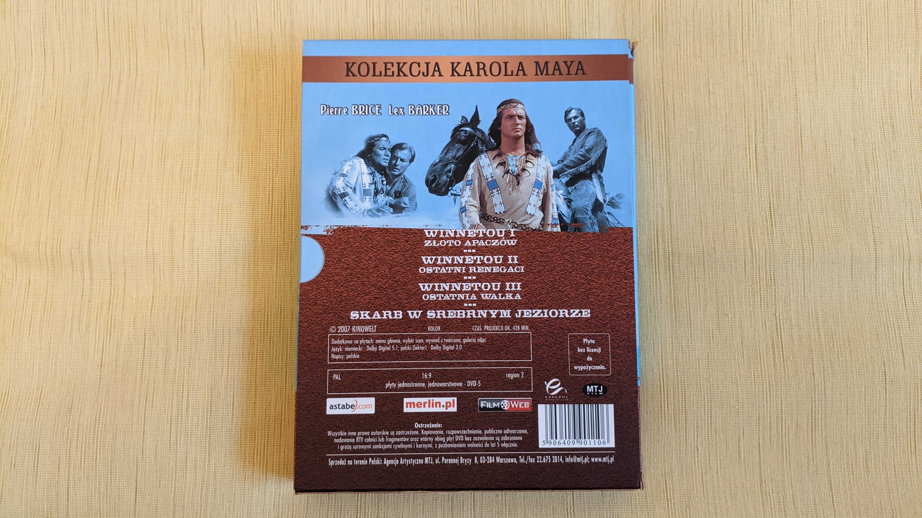 Winnetou I-III oraz Skarb w Srebrnym Jeziorze | wydanie specjalne DVD