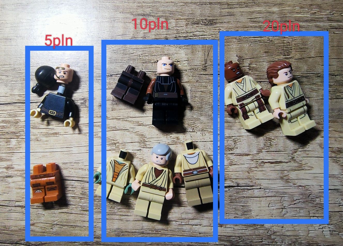 LEGO star wars Jedi figurki i elementy