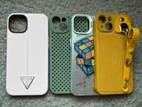 iPhone 14 cztery sztuki etui , jedno oryginalne firmy GUESS.