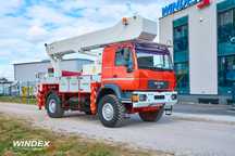 Podnośnik koszowy - Bison TKA 35 4x4