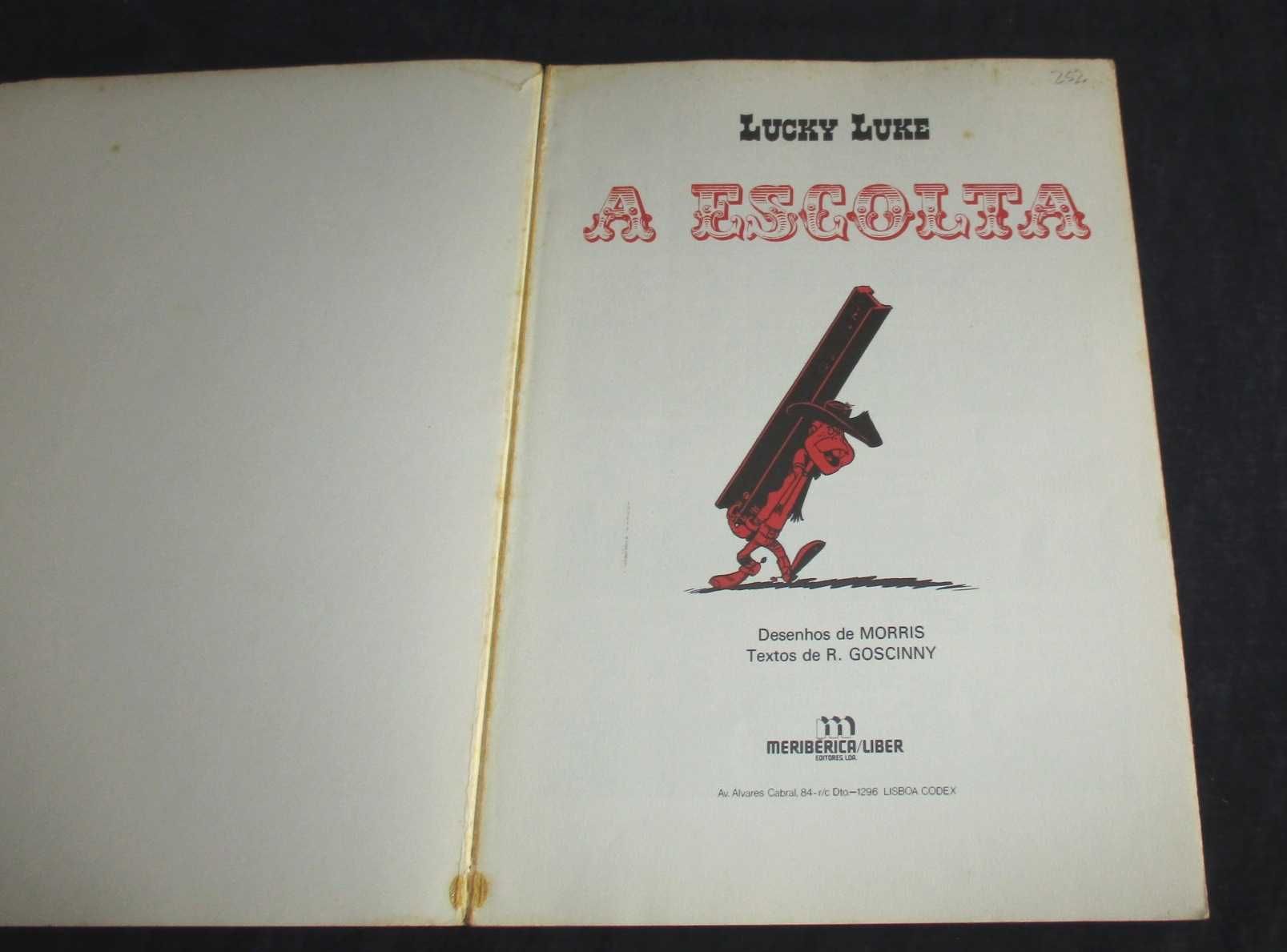 Livro BD A Escolta Lucky Luke Morris Goscinny 1983
